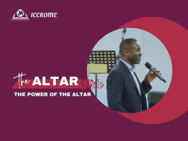 Pastor Lawrence preaching about the power of the altar