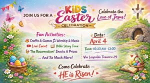 Locandina Festa di Pasqua per bambini 4 aprile