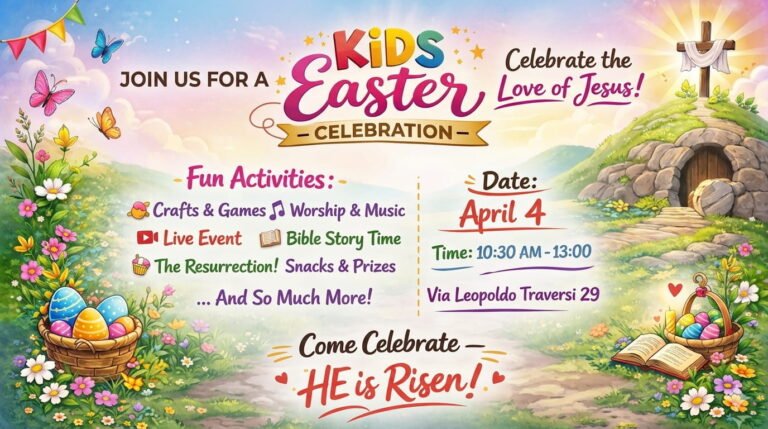 Locandina Festa di Pasqua per bambini 4 aprile