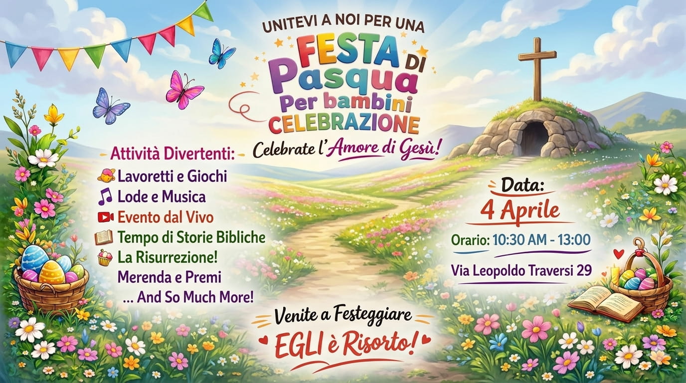 Locandina Festa di Pasqua per bambini 4 aprile